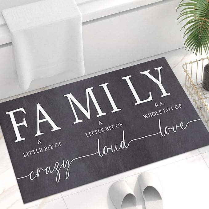 GUBIYU Grey Area Rugs for Living Room Farmhouse Stain Resistant Non Skid Rubber Backing Washable Rug for Bedroom Dining Room Inspirational Rustic Home Decor Large Floor Carpet Hallway Rugs 23.6"x35.4"