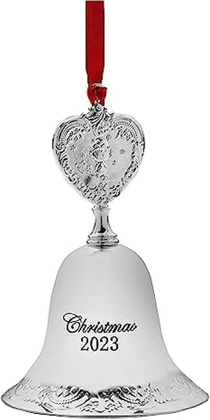 Wallace 2023 Silver Plated Grande Baroque Bell Ornament, 29th Edition