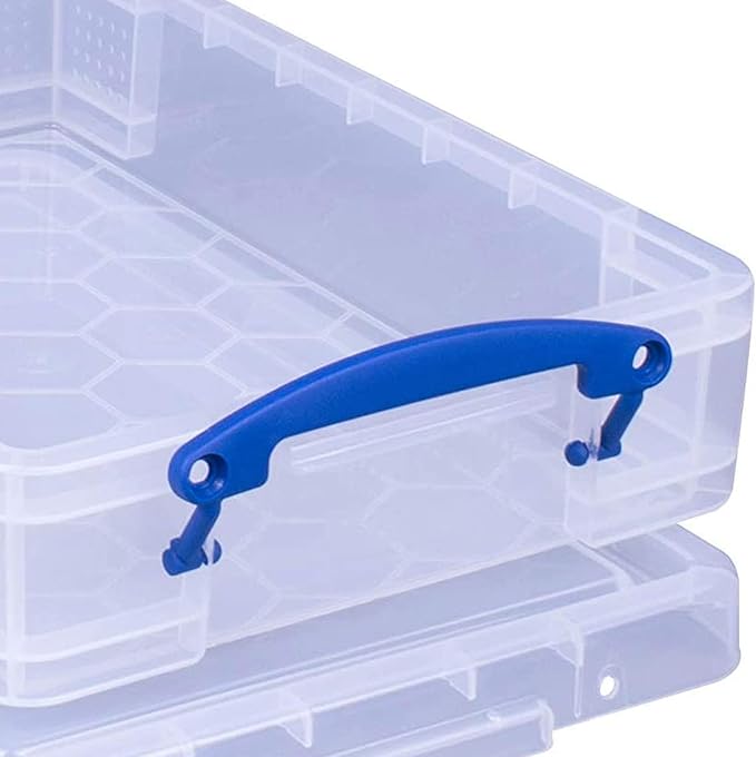 Really Useful Box Stackable Box, Clear (5 Pack)