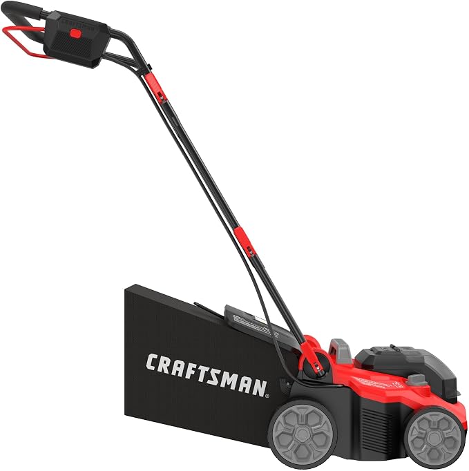 CRAFTSMAN 2 X V20 Brushless RP Lawn Dethatcher and Scarifier, Cordless, 14 in Deck, Up to 45 Min of Runtime, 50L Removable Collection Bag, Tool Only (CMCOE210B)