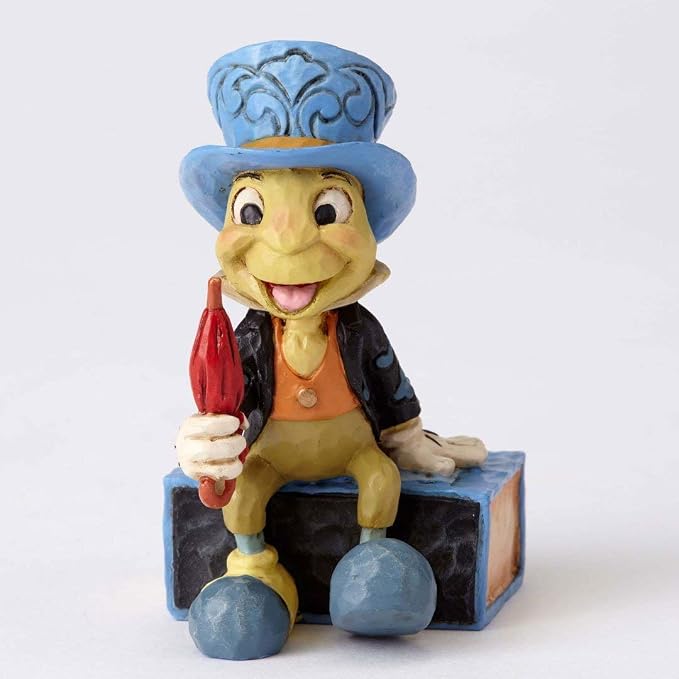Enesco Disney Traditions by Jim Shore Pinocchio Jiminy Cricket Miniature Figurine, 2.75"