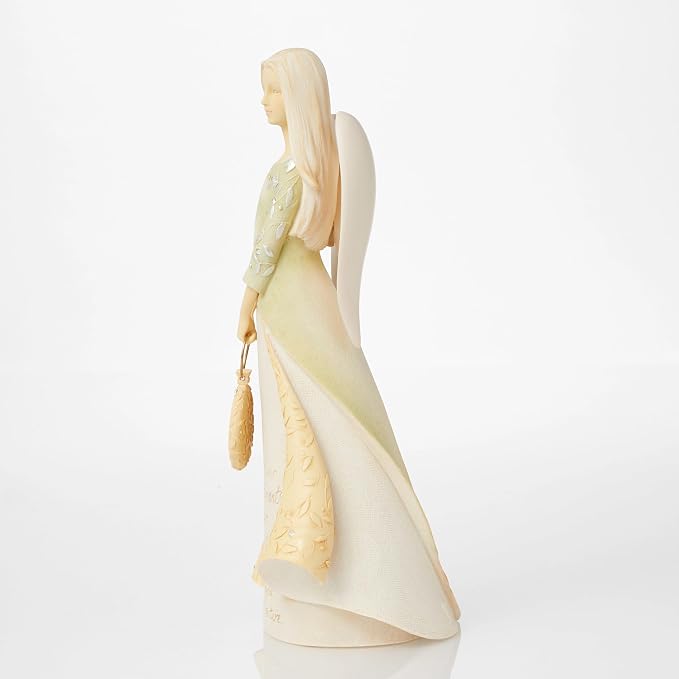 Enesco Foundations Collection Bless Your Retirement Angel Figurine- Resin Hand Painted Collectible Decorative Angels Figurines Home Decor Retirement Statue, 9 Inch