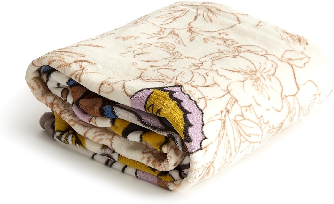 Vera Bradley Women's Fleece Throw Blanket – Soft Plush Blanket for Couch, Bedroom & Home Décor