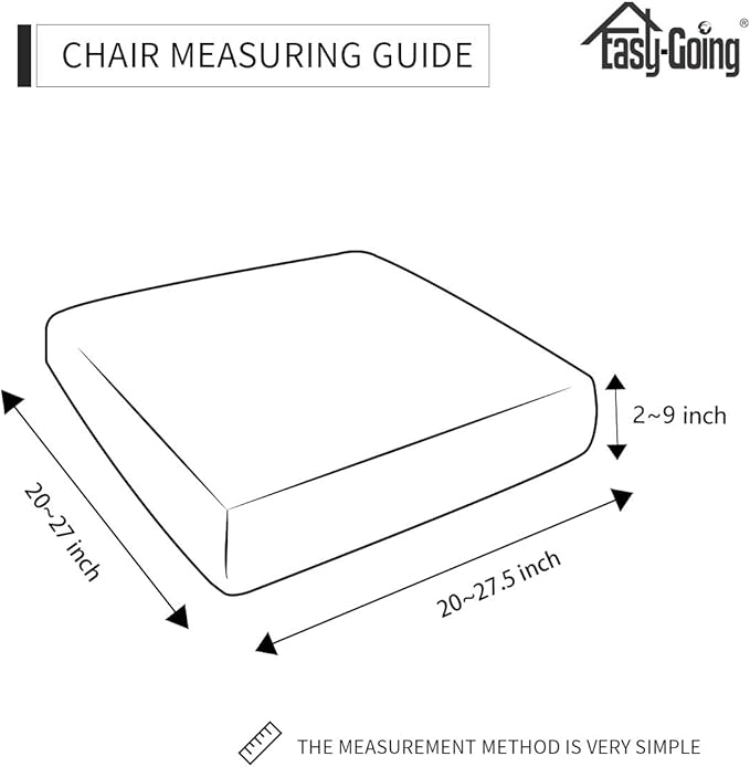 Easy-Going Stretch Chair Cushion Cover Sofa Cushion Furniture Protector Sofa Seat Sofa Slipcover Sofa Cover Soft Flexibility with Elastic Bottom(Chair Cushion, Deep Teal)