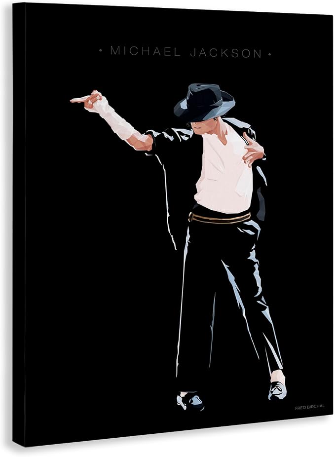 'Michael Jackson Famous People Characters'| Canvas Art
