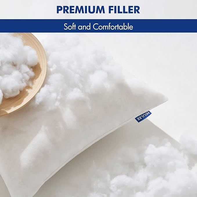 MIULEE Pillow Insert 21x21 Inch, Decorative Square Throw Pillow Inserts, Premium Fluffy Pillow Forms Sham Stuffer for Sofa Couch Living Room
