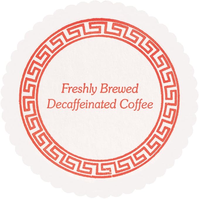 Hoffmaster 860035 Budgetboard Coaster, 3-3/8" Diameter, Decaf Coffee (Case of 1000)