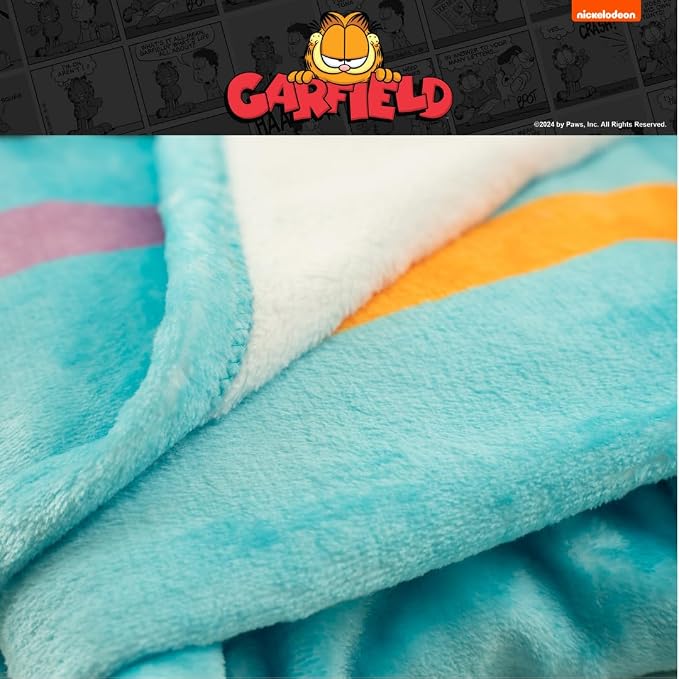 Collectibles Garfield Bedding Super Soft Micro Raschel Throw, 46 in x 60 in, (Official Licensed Product) by Franco