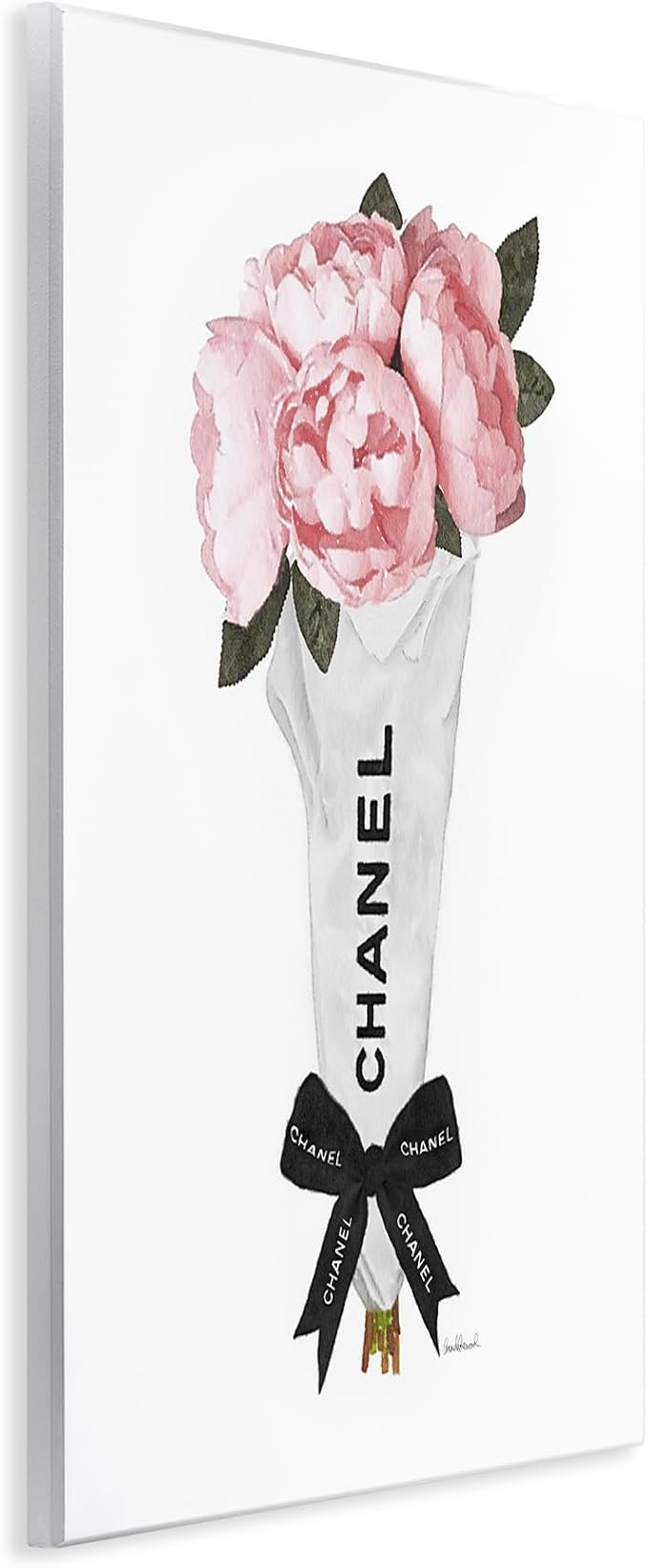 Pink Peonies Glam Fashion, 10 x 15 Inch Mounted Print on Wall Plaque | Stupell Industries · By Amanda Greenwood · Hand finished · Ready to hang · Made in USA