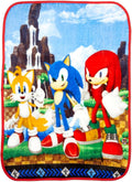 Sonic The Hedgehog Anime Kids Bedding Super Soft Silk Touch Throw, 40 in x 50 in, (Official Licensed Product) by Franco
