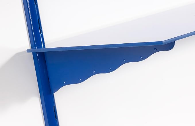 LTL Home Products Puzzle Glass Wall Shelf Kit, 11" x 36", Wave Blue