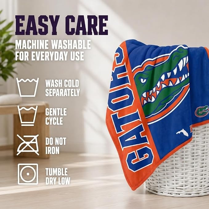 Proformance Home NCAA Florida Gators Endzone Ultra Soft Tailgate Throw