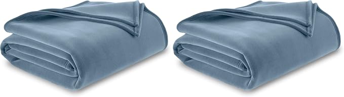 Vellux 1B05559 Orignal Full/Queen Wedgewood Blue Blanket (Pack of 2)
