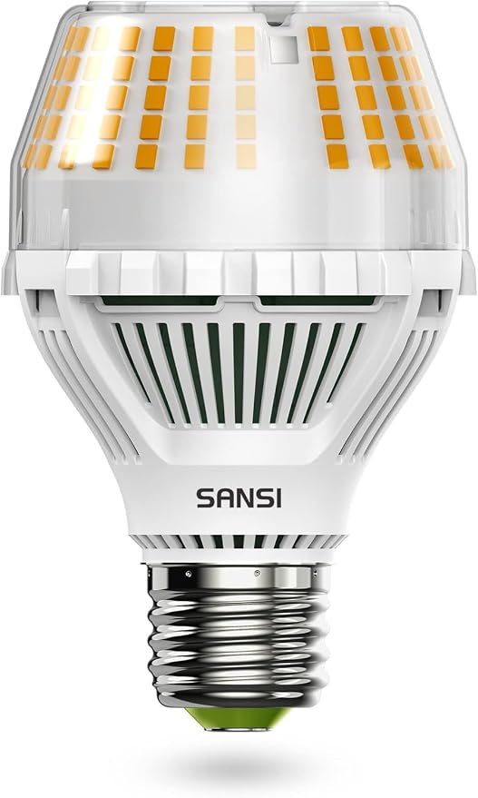 SANSI Dimmable LED Light Bulbs, Soft Warm 3000K Large A19 150W Eqv, 1 Pack | Dimmable Light Bulbs, Flicker Free, Super Bright, 2500LM, CRI 85, E26, 22-Year Ceramic LED, Energy Saving, Home Office Garage