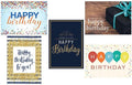 25 Birthday Cards with Envelopes for Business, Office (Variety Set) | 5 Designs, Bulk 25 Pack, Happy Birthday Greeting Card Set, 5x7 in, A7, Employees, Work, Coworkers, Clients, Team, USA, VP1702