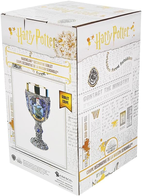 Enesco 6005060 Wizarding World of Harry Potter Ravenclaw Decorative Goblet Figurine, 7.09 Inch, Multicolor