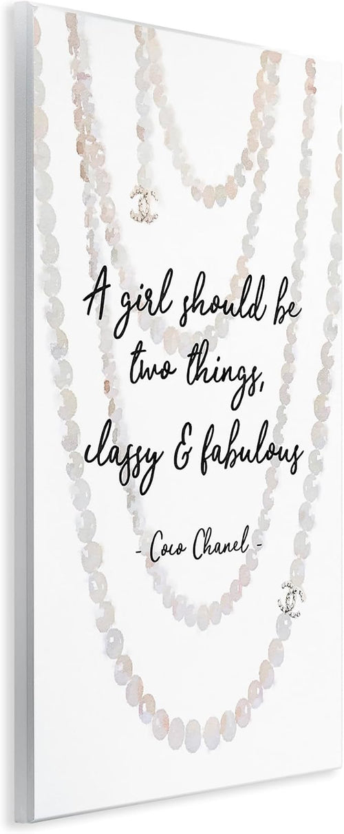 'Classy & Fabulous Fashion Quote'| Wall Plaque Art | Stupell Industries | 10 x 15 Inches, Easy to Hang and Sturdy, Made in USA, by Amanda Greenwood