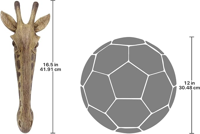 Design Toscano Animal Mask of the Savannah Wall Sculpture: Giraffe