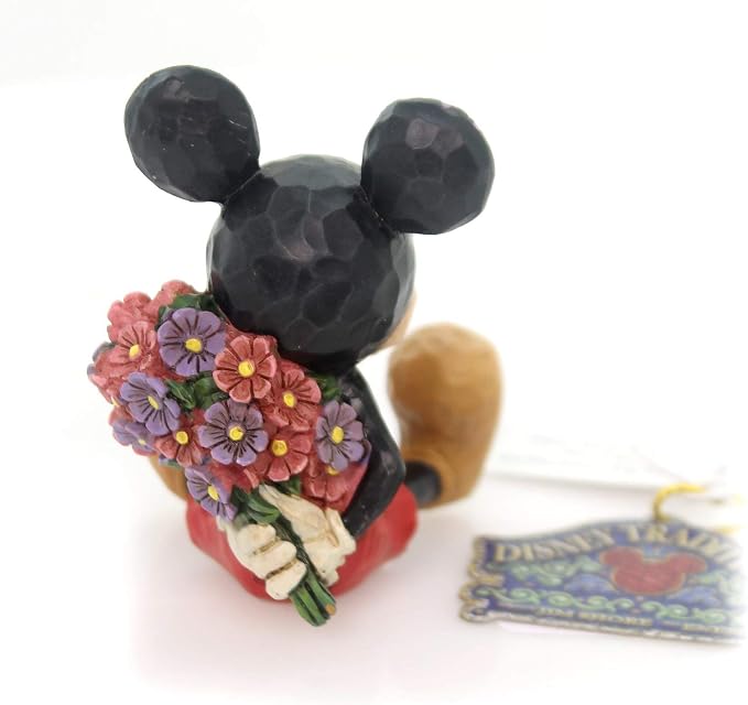 Disney Traditions by Jim Shore Mini Mickey Mouse Personality Pose Stone Resin Figurine, 2.75”