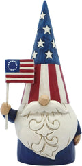Enesco Jim Shore Heartwood Creek Gnomes Around the World American Patriotic Figurine, 5.5 Inch, Multicolor