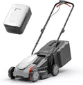 Litheli 14 Inch Brushless Lawn Mower, 8.0Ah Battery Powered, Extended Runtime for Mid-Sized Yards, 5-Position Height, 9 Gallon Grass Collector, Lightweight