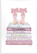Glam Heels and Books Still Life, 10 x 15 Inch Mounted Print on Wall Plaque | Stupell Industries · By Amanda Greenwood · Ready to hang · Made in USA