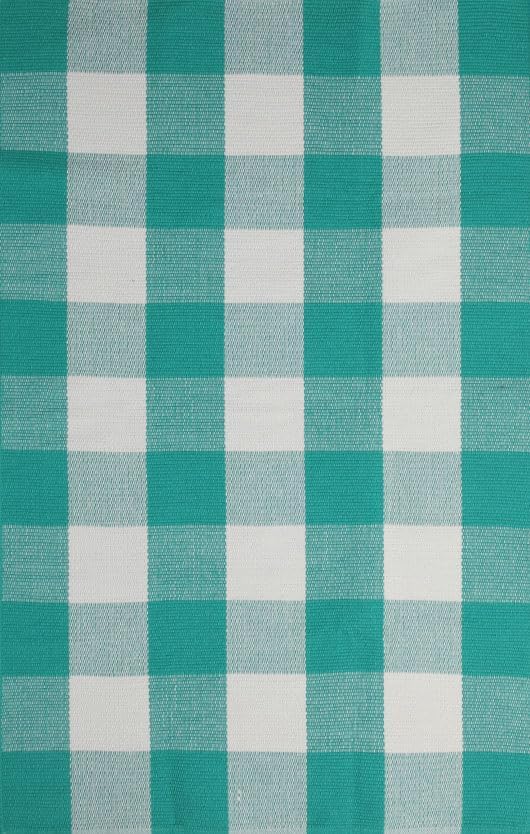 Buffalo Plaid Outdoor Rug 27.5" x 43" Teal Green and White Checkered Area Rug Washable Doormats Indoor Outdoor Rugs for Layered Front Door Mats, Porch, Entryway, Kitchen, Farmhouse