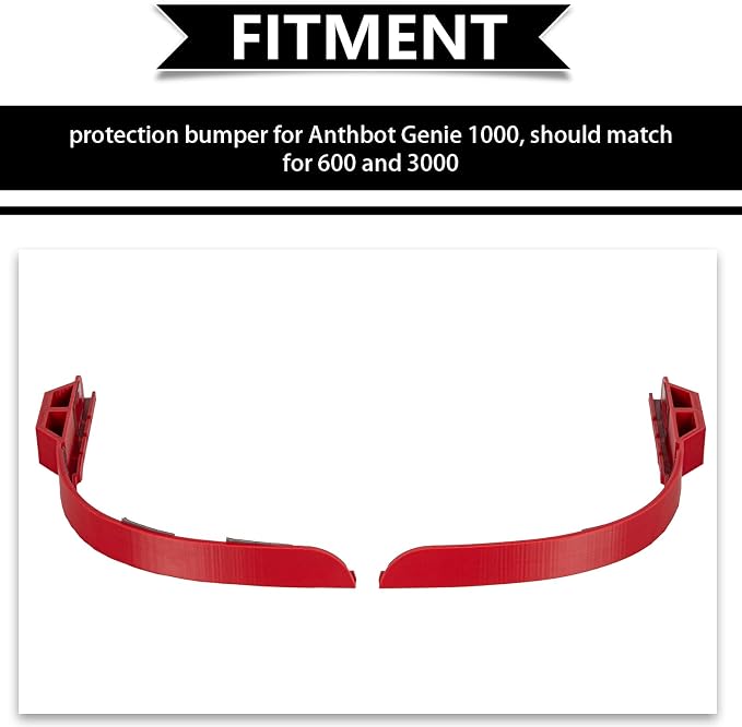 Robotic Mower Front Bumper for Anthbot Genie 1000 Compatible with Genie 600/3000 Models Anti-Collision Protection, Scratch Resistant, Easy to Install Lawn Mower Guard