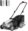 Litheli 40V 18" Cordless Lawn Mower, Brushless Motor, Electric Mower Battery Powered(2 x 5.0Ah Batteries), 2-in-1 Mulching & Bagging, for Small to Medium Yards