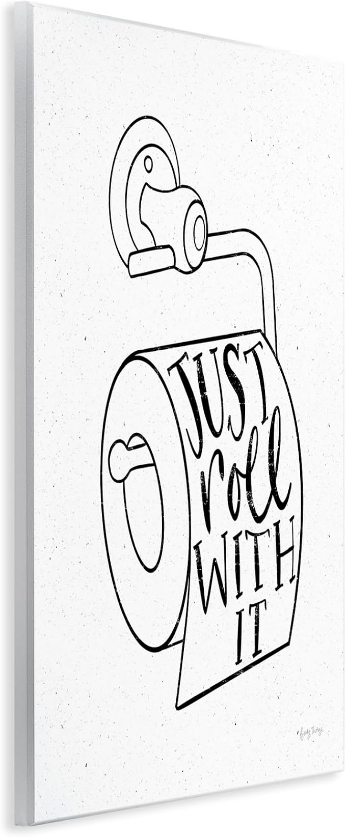 Toilet Paper Humor Bathroom, 10 x 15 Inch Mounted Print on Wall Plaque | Stupell Industries · By Becky Thorns · Ready to hang · Fun gift for bathroom decor · Made in USA