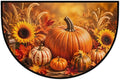 Thanksgiving Half Round Door Mat Welcome Entrance Mat Bath Bathroom Rug B5 | Autumn Pumpkin Thanksgiving Welcome Entrance Mat Anti-Slip Half Moon Bath Mat Semi Circle Rug Indoor Outdoor Kitchen Rug