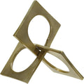 Metal Modern Decorative Accent for Table Top & Shelf – Abstract Coffee Table Decor for Living Room, Indoor Home Decor – Modern Stylish Tabletop Accessories Accent Piece – 6", Gold
