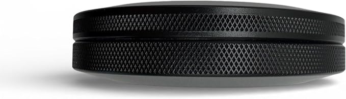 Solo | Slim Metal Container for Zyn, Premium Aluminum Can & Rugged Pouch Holder | Extra Capacity, Knurled Grip, & Slim Container | EDC (Black)
