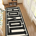 GUBIYU Farmhouse Howdy Door Mat Beige Area Rug for Bedroom Living Room Decor,23.6"x59" Decorative Home Indoor Outdoor Front Porch Door Mat,Black Trendy Stuff Howdy Preppy Decor Non Slip Bathroom Rugs