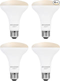 Sylvania WiFi LED Smart Light Bulb, 65W Equivalent Dimmable Soft White BR30, Works with Alexa and Google Home Only - 4 Pack (75689)