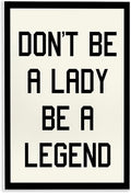 Lady Legend Inspirational, 10 x 15 Inch Mounted Print on Wall Plaque | Stupell Industries · By Lil' Rue · Ready to hang · Uplifting decor for office or bedroom · Made in USA