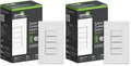 Leviton Decora Smart Controller Switch, Wi-Fi 2nd Gen, Neutral Wire Required, Works with My Leviton, Alexa, Google Assistant, Apple Home/Siri, & Wired or Wire-Free 3-Way, D2SCS-1RW, White (Pack of 2)