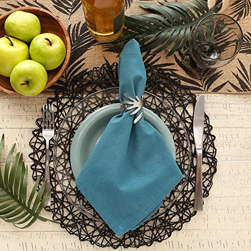 DII Solid Napkin Set Collection, 20x20, Teal, 6 Piece - Image 5