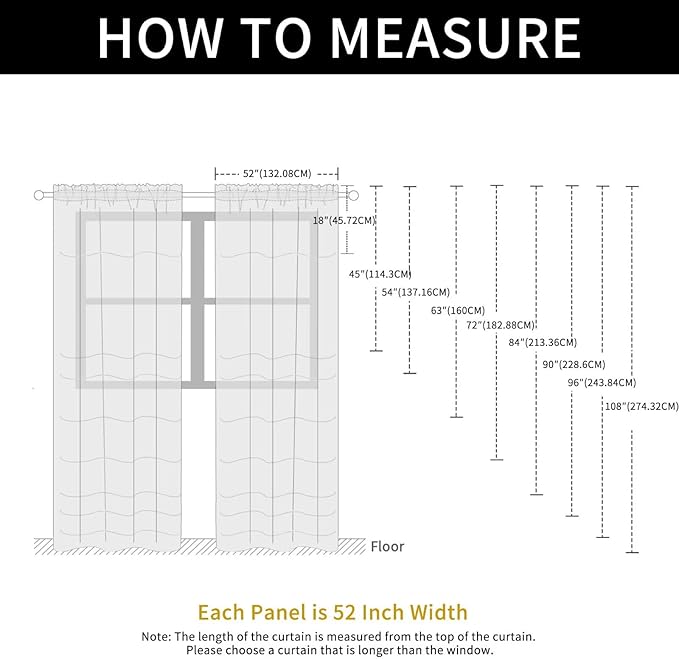 SpaceDresser Sheer Voile Window Treatment Rod Pocket Curtain Panels for Kitchen Bedroom Living Room Drapes Sunlight Filtering Privacy Semi Home Decor Assorted Colors Sizes (Christmas Red, 52 W x 72 L)