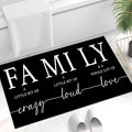 GUBIYU Black Area Rugs for Living Room Washable Rug for Bedroom Non Slip Backing Non Shedding Inspirational A Little Bit of Crazy Rugs for Home Office Decor Floor Carpet for Dining Room 23.6"x35.4"