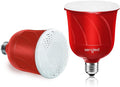 Sengled Pulse LED Smart Bulb with JBL Bluetooth Speaker, App Controlled Up to 8 BR30 LED Light Bulbs with Starter Kit, E26 Base, Compatible with Amazon Alexa, Candy Apple Red, 2 Pack