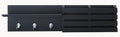 kieragrace KG Sydney Wall Shelf and Mail Holder with 3 Hooks - Black, 24"