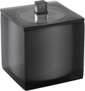 Avanti Linens - Covered Jar, Resin Countertop Accessories, Modern Home Decor (Soho Collection, Smoke)
