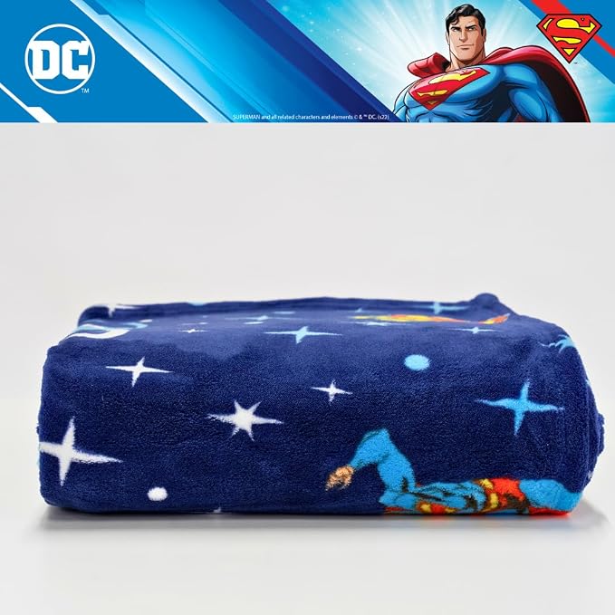 Franco Collectibles Superman DC Comics Krypto Dog Bedding Super Soft Cozy Plush Throw, 60 in x 70 in, (Officially Licensed Product)