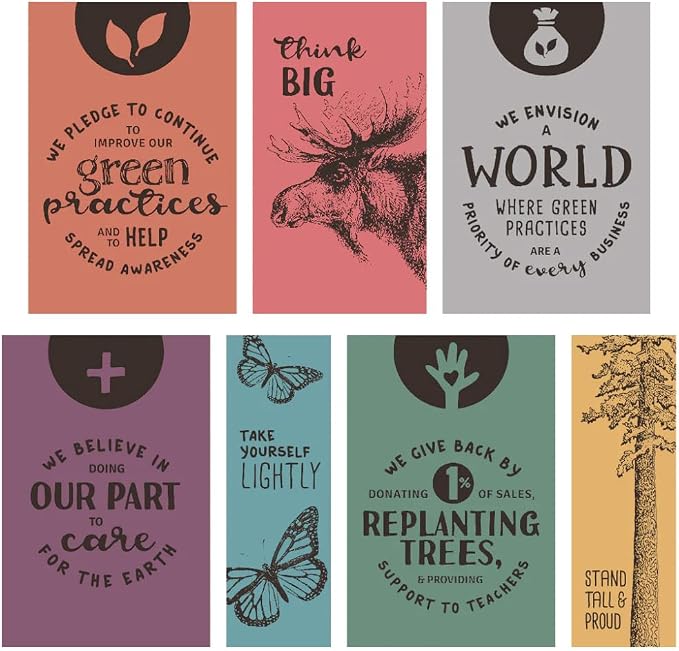 Advice From Nature Originals Greeting Card Set All Occasions, 12 Pack | Blank Inside Sustainable All Occasion Card Set, Printed in the USA on Replanted Cardstock