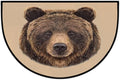 Animal Bear Half Round Door Mat Welcome Entrance Mat Bath Bathroom Rug | Animal Bear Welcome Entrance Mat Anti-Slip Half Moon Bath Mat Semi Circle Rug Indoor Outdoor Kitchen Rug