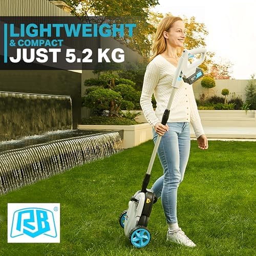 9" Lawnmower with 40V 2.0Ah Battery & Charger and 17" String Trimmer with 40V 4.0Ah Battery & Fast Charger & .095" Line