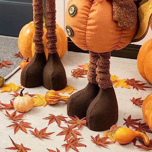 Glitzhome Thanksgiving Porch Decor Fabric Turkey Decorative Signage Standing Decor with Telescoping Legs and Timer - Image 7