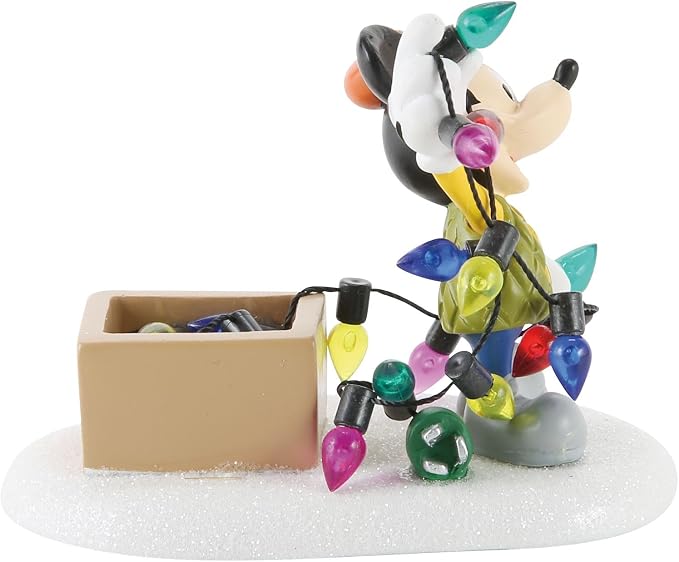 Department 56 Disney Village Mickey Lights Up Christmas Accessory, 2.25 inch