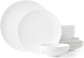 Lenox Wicker Creek 12-Piece Dinnerware Set, 14.29,White